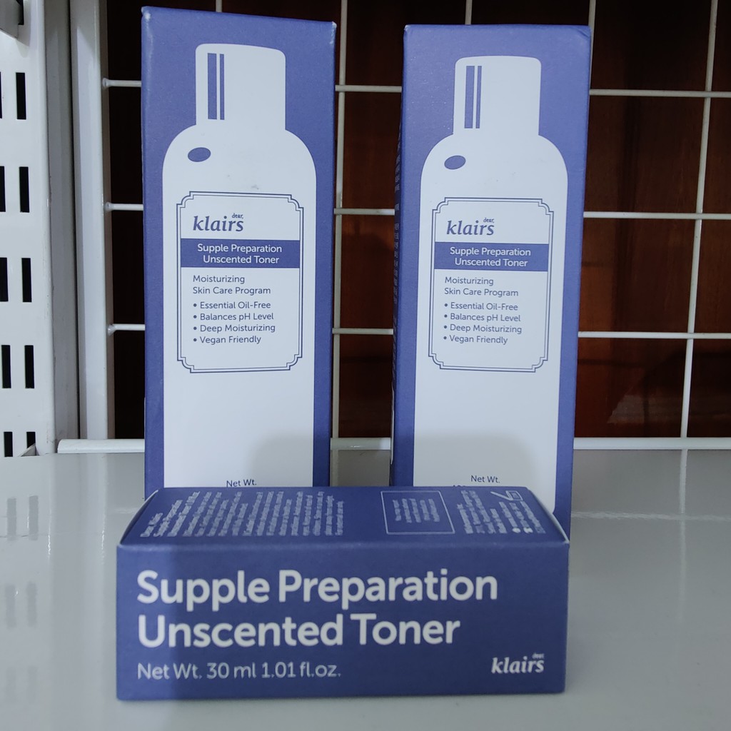 NHÀ PHÂN PHỐI Nước hoa hồng không mùi Klairs Supple Preparation Unscented Toner