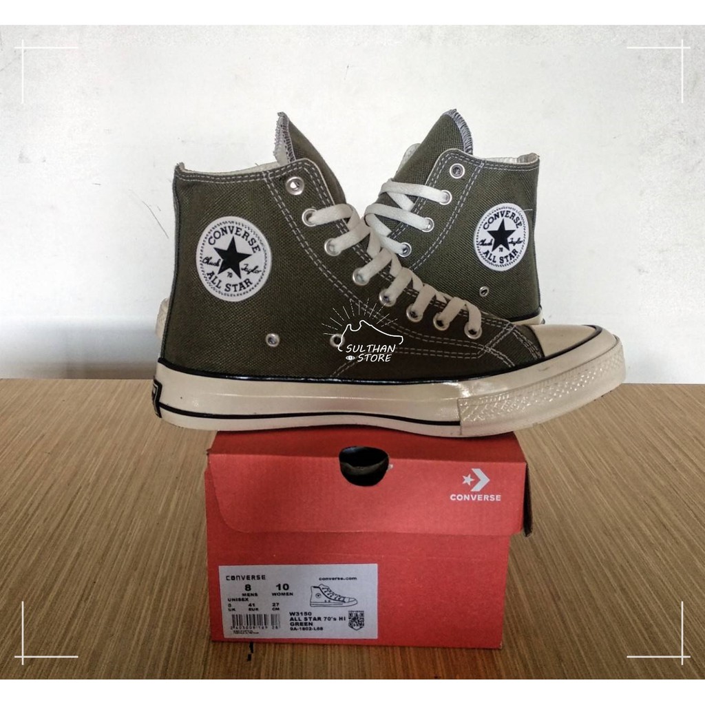 Giày Thể Thao Converse All Star Chuck Taylor 70 's Màu Xanh Lá / Xanh Lá Thời Trang Cao Cấp Cho Nam Nữ