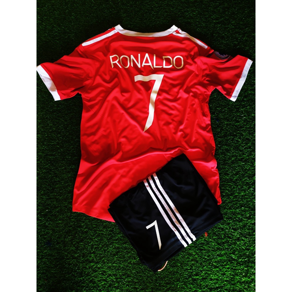 Bộ Quần Áo MU 2022 Đã In CR7 ( Chuẩn Font )