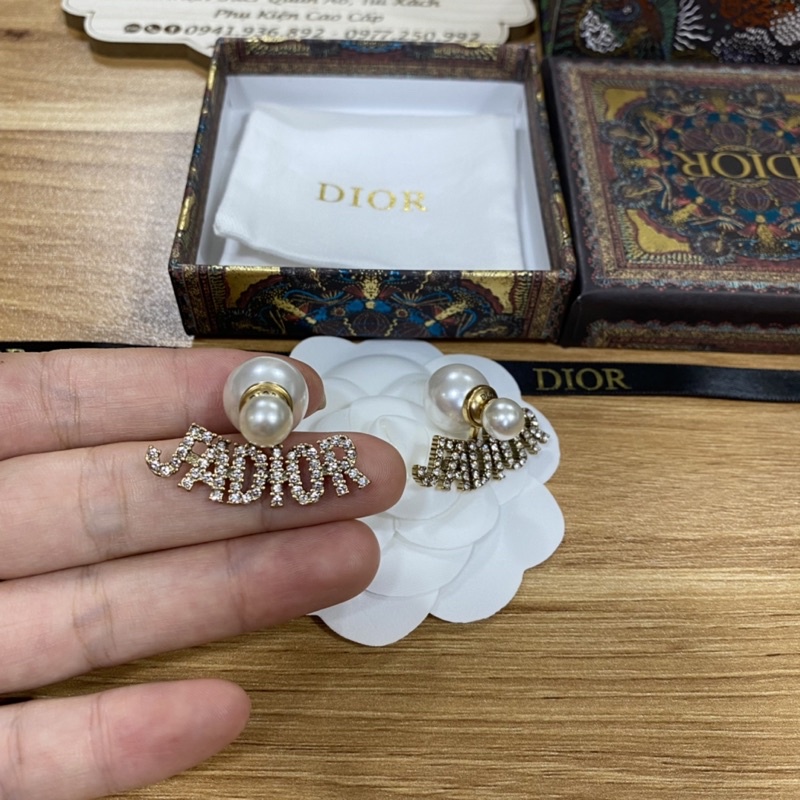Bông tai cao cấp dior full box