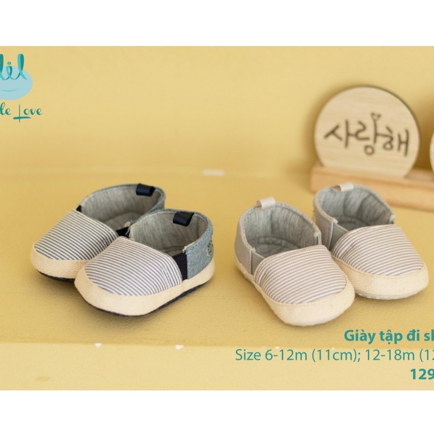 [CHÍNH HÃNG] Giày tập đi bé trai slip on Little Love