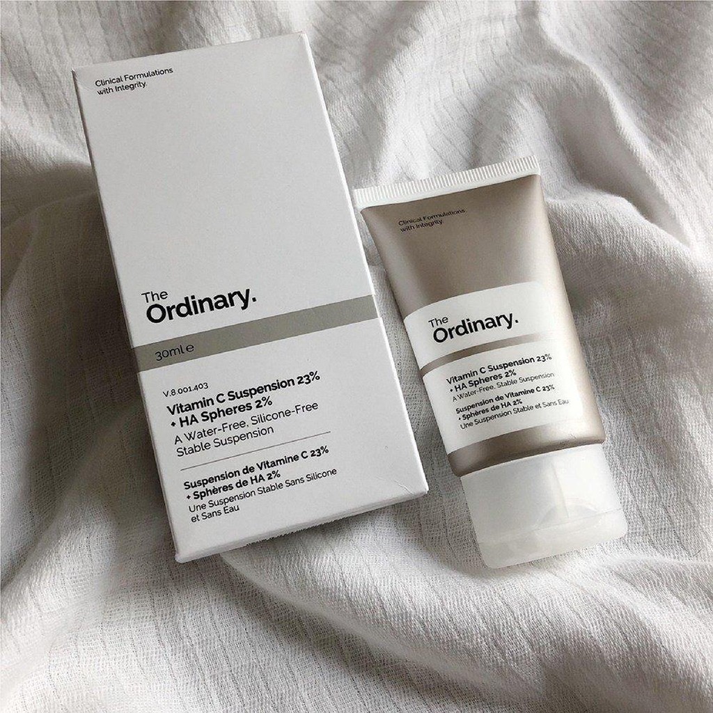 Kem dưỡng sáng da mờ thâm mụn The Ordinary Vitamin C Suspension 23% + HA Spheres 2% 30ml