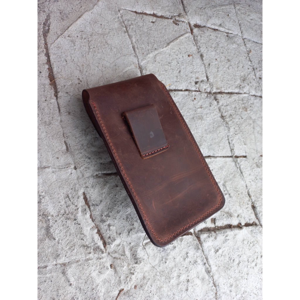 Bao da đựng điện thoại kèm bao da zippo