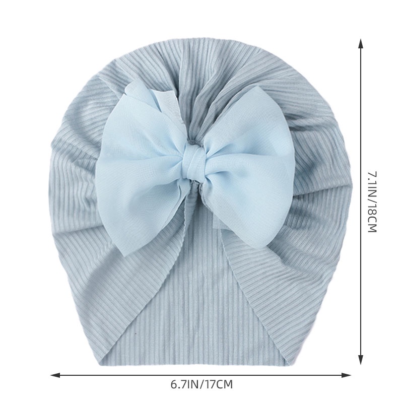 Mũ turban thắt nơ lớn dễ thương cho bé