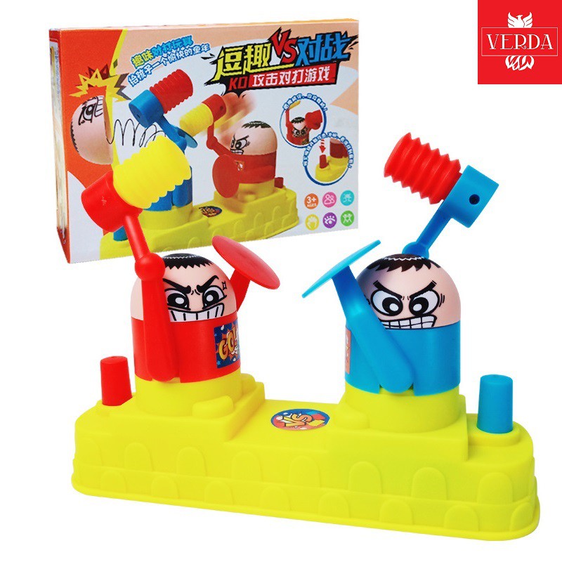 Đồ Chơi Đập Búa Giải Trí Đối Kháng Cho Bé - Trò Chơi Đấm Tay Trẻ Em Gia Đình Hammer Fight Boxing Toy Battle Defense Game