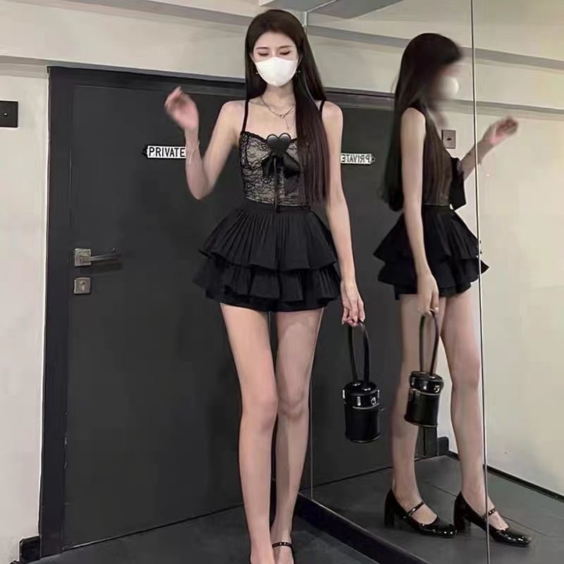 Chân Váy Xếp Ly 2 Tầng Size SML Có Quần Trong Loại 1 Chuẩn Hàng Qc