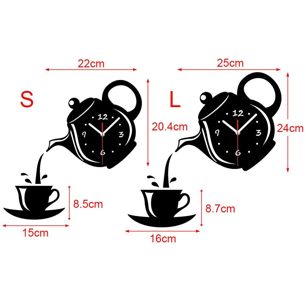 Đồng Hồ Treo Tường Tự Dính Có Thể Tháo Rời Không Gây Tiếng Ồ
