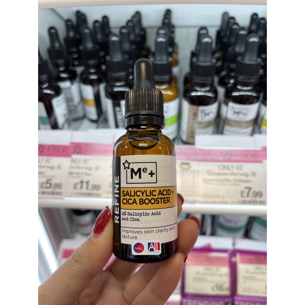 [TOP 1 SHOPEE] Tinh chất 2% BHA Superdrug Me+ Refine Salicylic Acid + Cica Booster 30ml (Bill Anh)