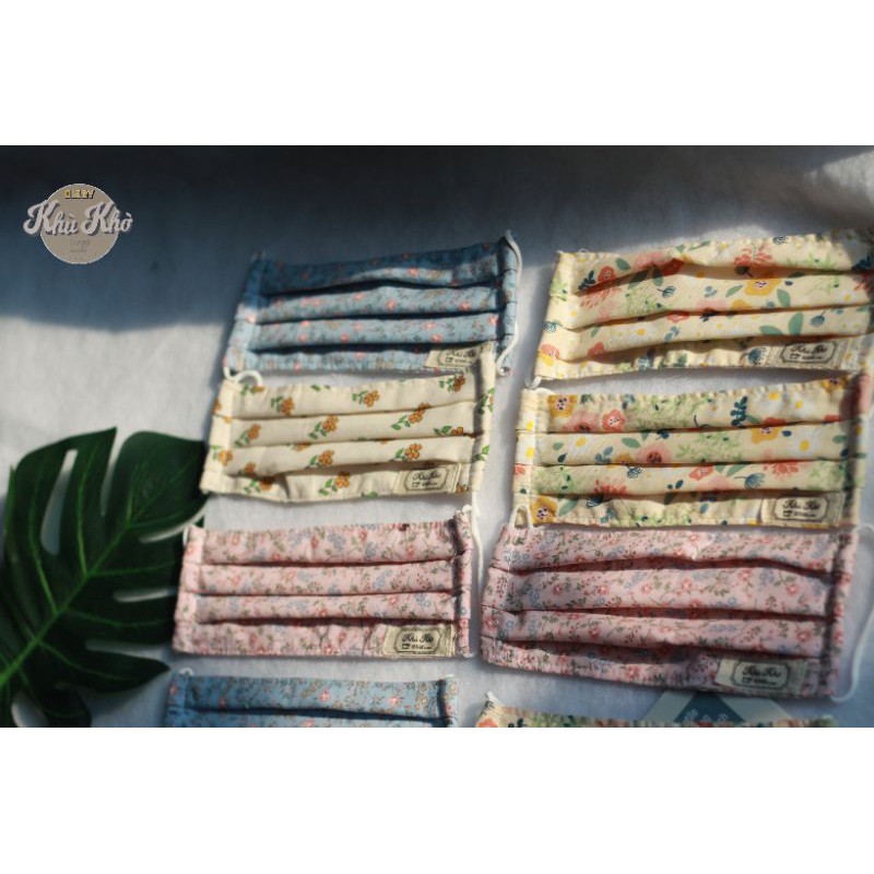 KHẨU TRANG VẢI HOA NHÍ HANDMADE - kèm video và ảnh shop tự chụp | BigBuy360 - bigbuy360.vn