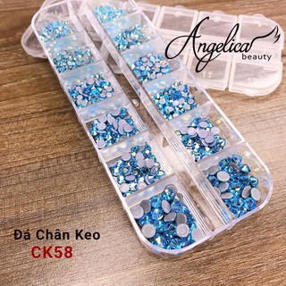 🐾đồ nail🐾 đá nail - ck58 - đá chân keo khay mix size siêu sáng - siêu đẹp - siêu bền