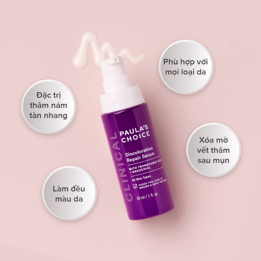 Tinh chất làm mờ thâm nám và đều màu da tối ưu Paula's Choice Clinical Discoloration Repair Serum 30ml 8040