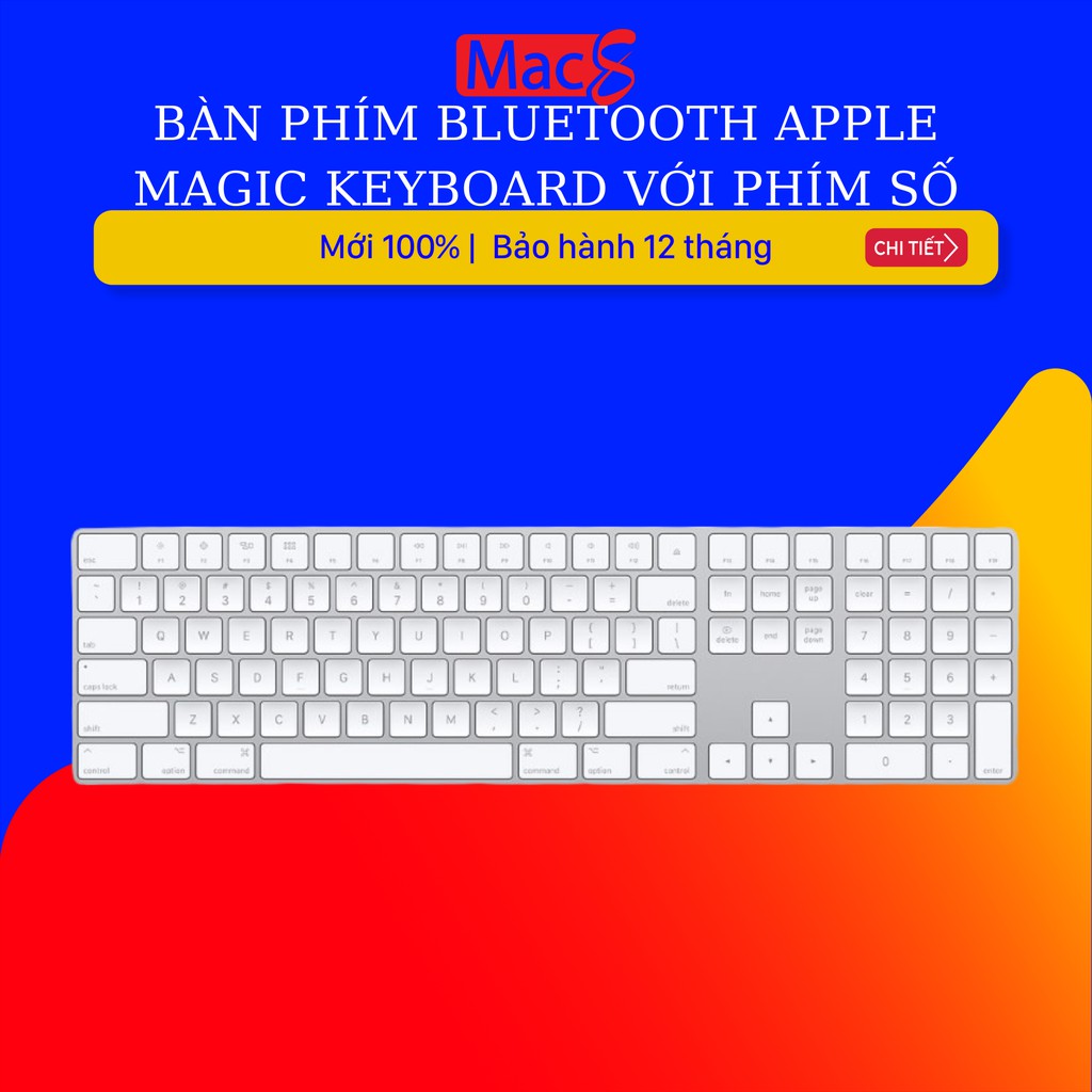 Bàn phím Bluetooth Apple Magic Keyboard với phím số
