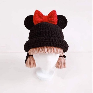 mũ len handmade cho bé( tặng kèm túi tỏi)