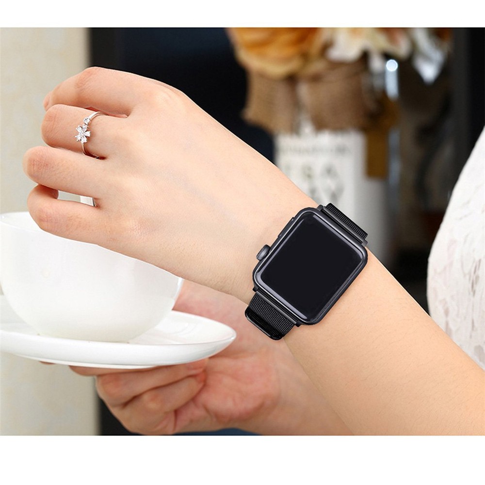 Dây đeo đồng hồ thông minh milanese thép không gỉ thích hợp cho Apple iWatch 6/ 5/ 4/ 3/ 2/ 1/ SE 38mm 40mm 42mm 44mm