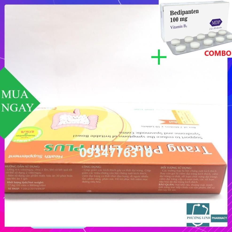 Combo Bedipanten 100mg +  Tràng Phục Linh Plus hộp 2 vỉ x 10 viên