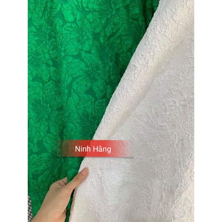 Vải Gấm xốp hoa đủ màu đẹp
