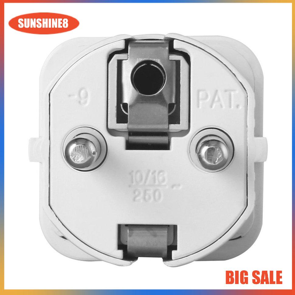 【SUN】[NEW]Universal AU US UK to EU AC Power Plug Travel Home Converter Adapter