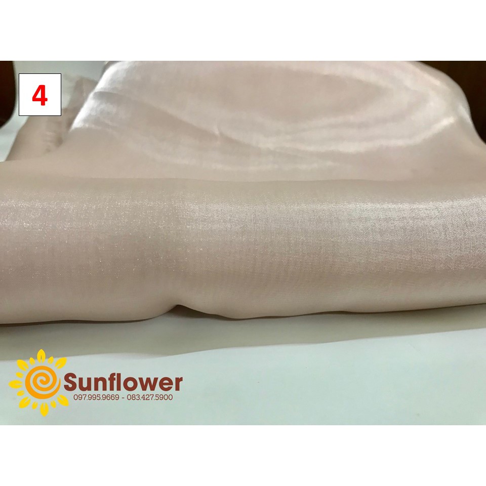 Voan organza tơ óng khổ 1,5m