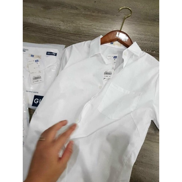 Áo Sơ Mi Trắng Nữ Gu Túi Zip, Áo Sơ Mi Nữ Tay Ngắn Minxinh Hàng Thiết Kế Chất Đẹp