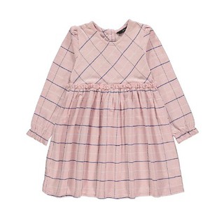Váy hồng phấn kẻ xanh của George UK Auth size 1,5-2y, 2-3y