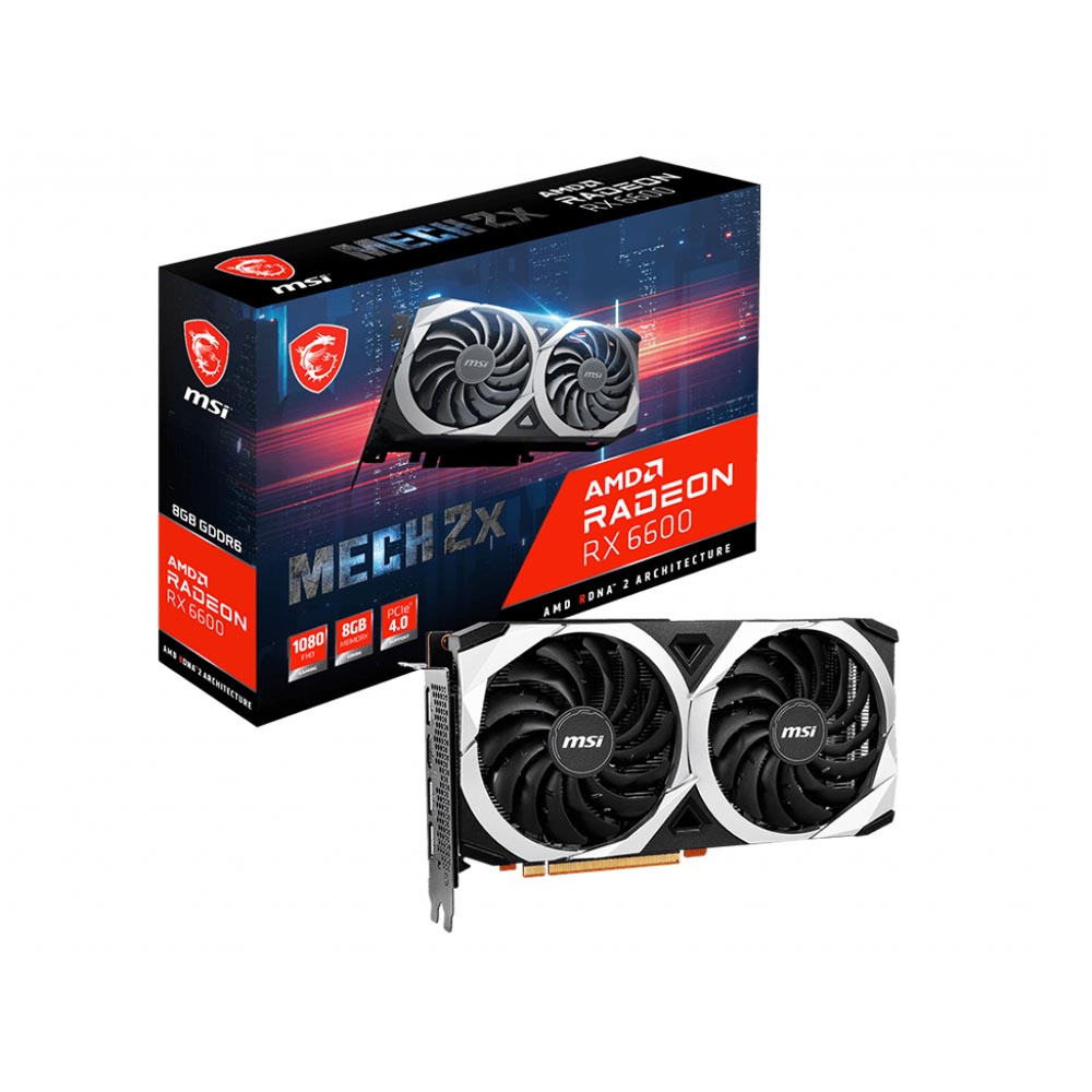 Card màn hình MSI Radeon RX 6600 Mech 2X 8G