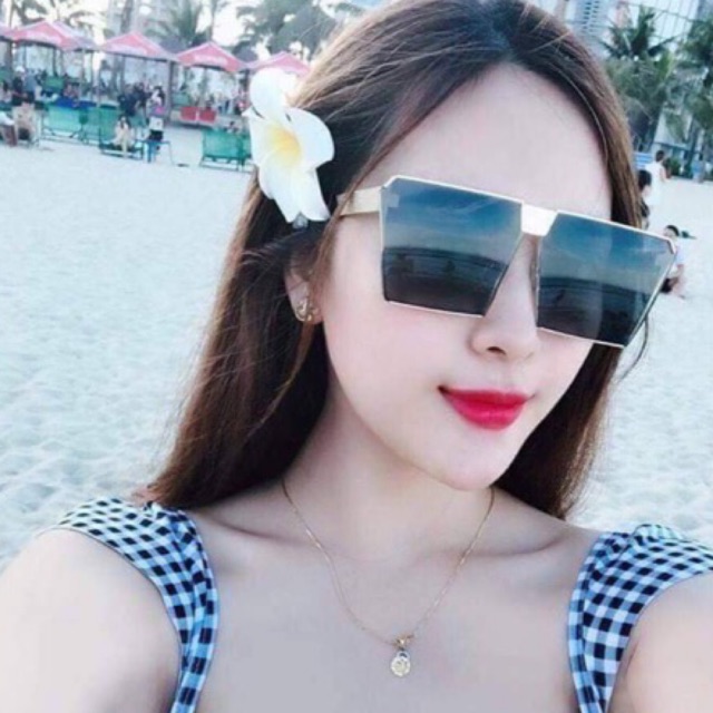 Siêu Phẩm Mắt Kính Xi Phẳng Nam Nữ Sang Chảnh