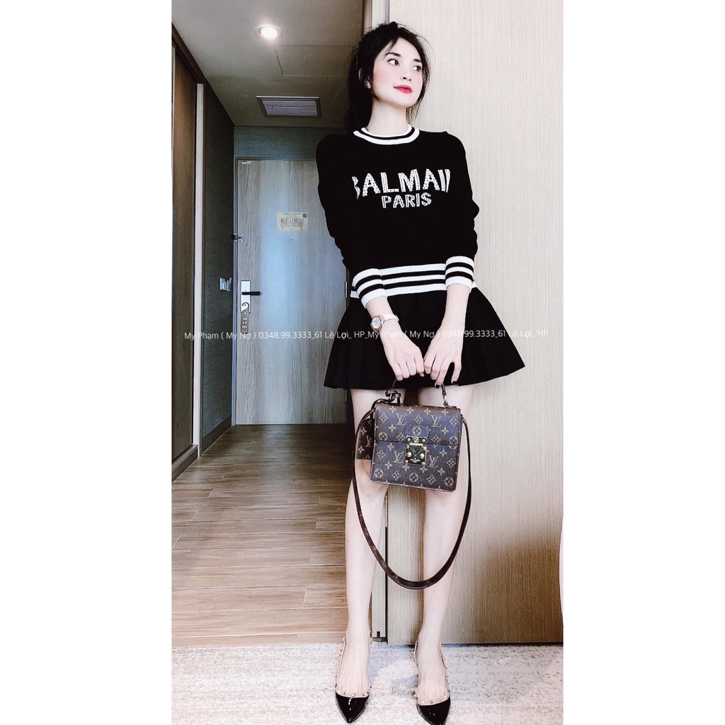 ÁO LEN CHỮ VIỀN 2 MÀU CHO NỮ