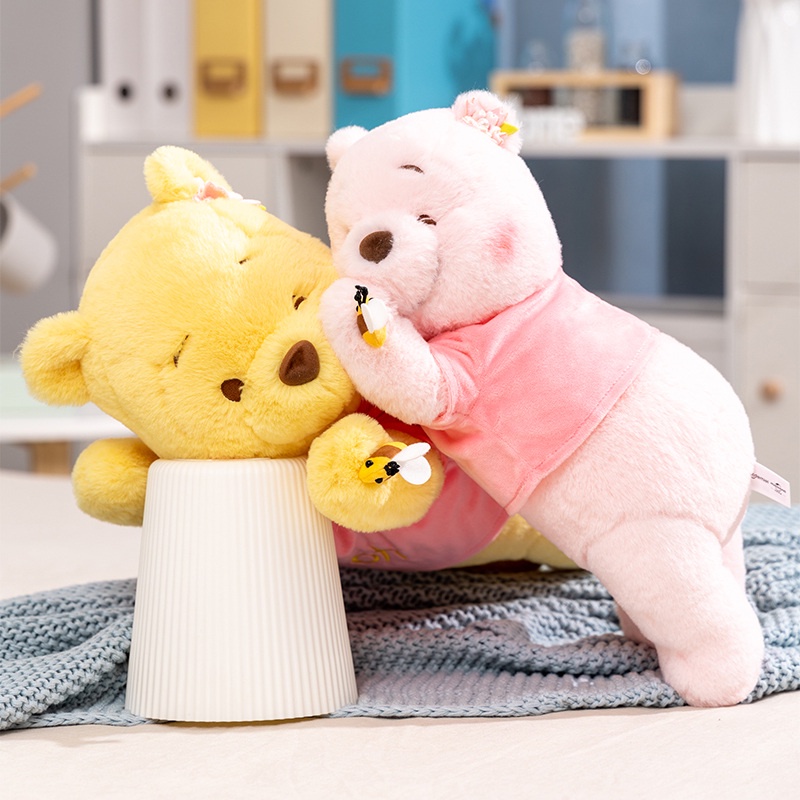 Thành ThậtGấu Bông Lotso Huggin Bear Lông Xù Tai Dâu Nằm Cao Cấp  Búp Bê Nhồi Bông Đồ Chơi Hình Chú Gấu Pooh Disney Đáng Yêu Winnie