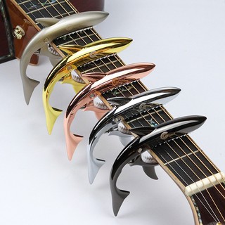 Capo Guitar cá mập cao cấp dành cho đàn ghita acoustic, classic Habatha