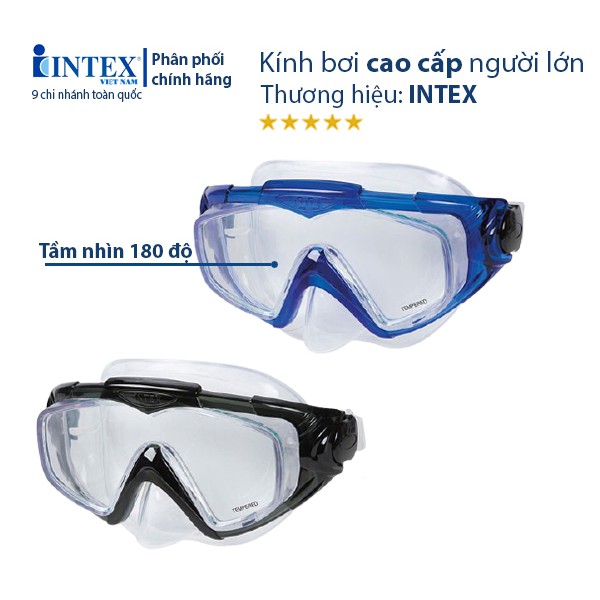 [LOẠI CAO CẤP] Kính bơi người lớn GÓC NHÌN 180 ĐỘ intex 55981