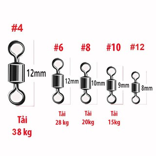 Khóa link số 8, mà ní buộc dây câu đài, 30 chiếc khóa link câu cá
