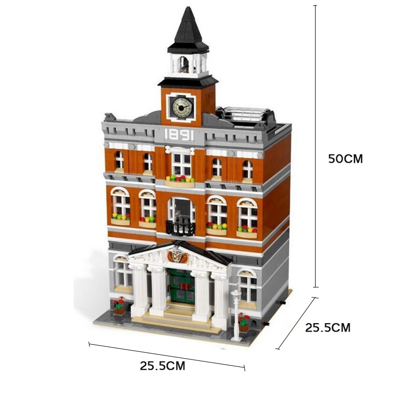 Đồ chơi Lắp ghép Mô hình Modular Houses town hall 15003 Tòa Thị Chính 99011