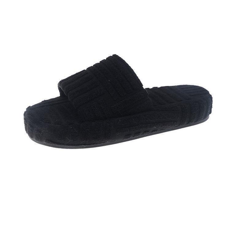 Dép Bông Đế Dày Nâng Chiều Cao Màu Xanh Lá Thời Trang Thu Đông Dành Cho Nữ 2022