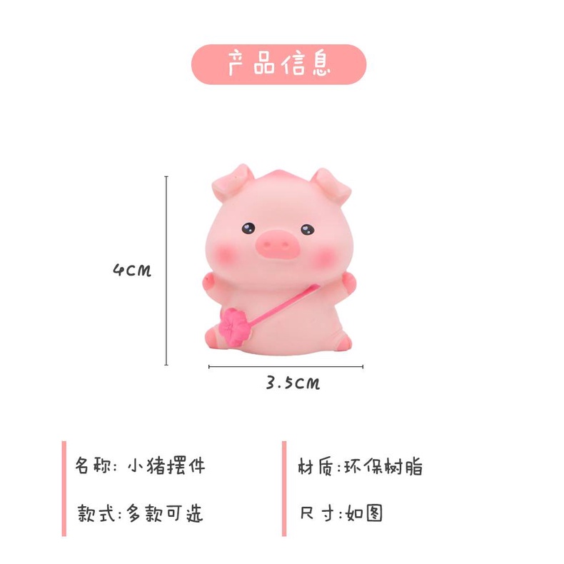 Set Heo Minie Cute Dễ Thương Trang Trí Taplo Ô Tô