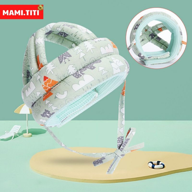 Mũ bảo vệ đầu cho bé tập đi bò đứng