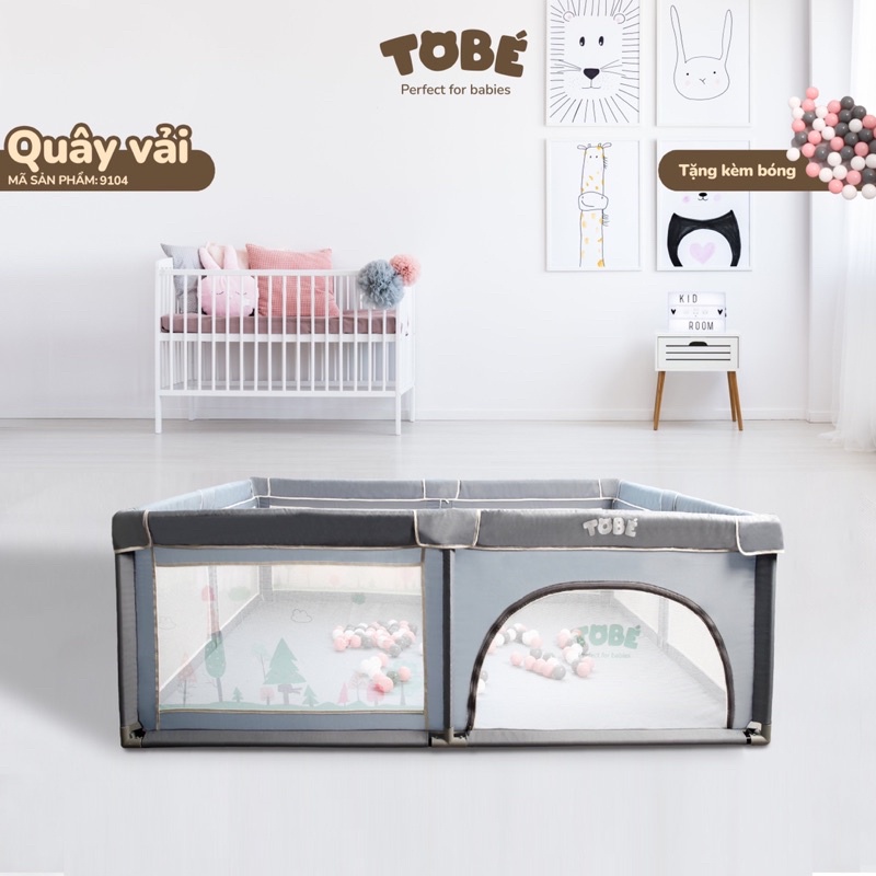 Quây vải Tobé tặng kèm bóng