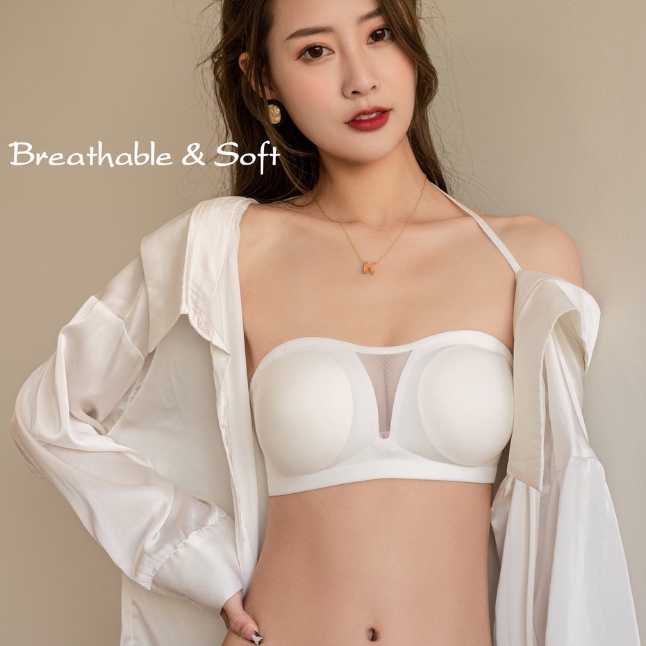 Áo Ngực Không Dây Không Đường May Cúp Ngực Có Thể Điều Chỉnh