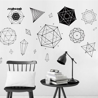 Sticker dán tường họa tiết hình học độc đáo