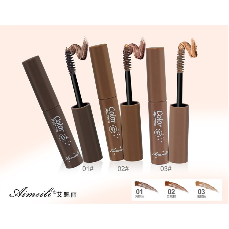 Mascara Lông mày Aimeli không thấm nước Mascara Nhuộm Lông mày Mã Xuka Cosmetic AML123 | BigBuy360 - bigbuy360.vn