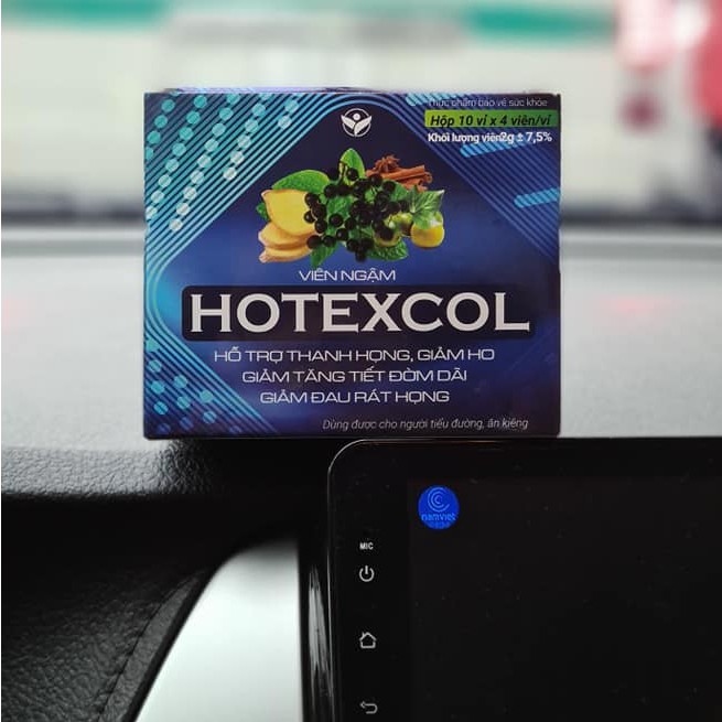Viên ngậm Hotexcol – Hỗ trợ giảm ho hiệu quả (Hộp 10 vỉ x 4 viên)