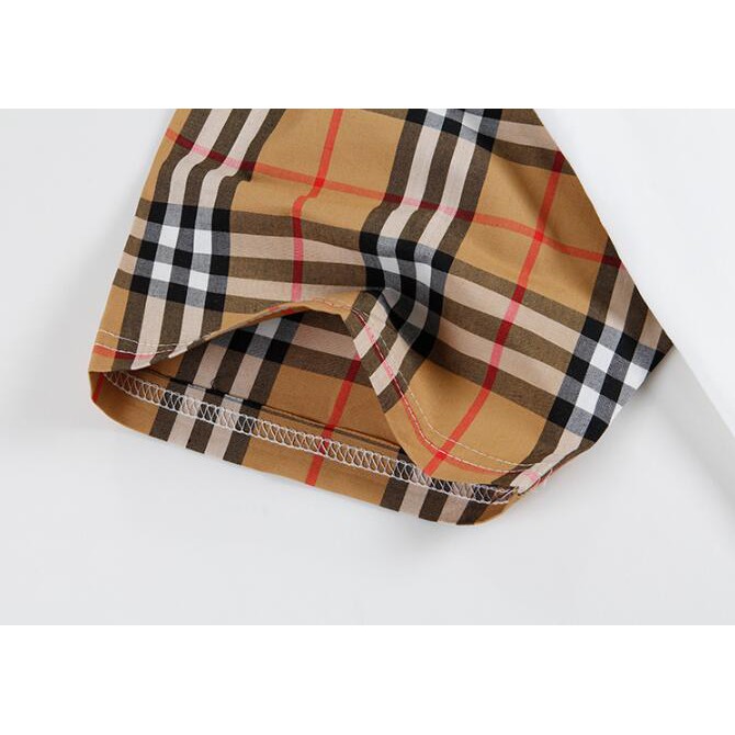 Áo Thun Cotton Tay Ngắn In Họa Tiết Burberry Thời Trang Cho Nam Và Nữ