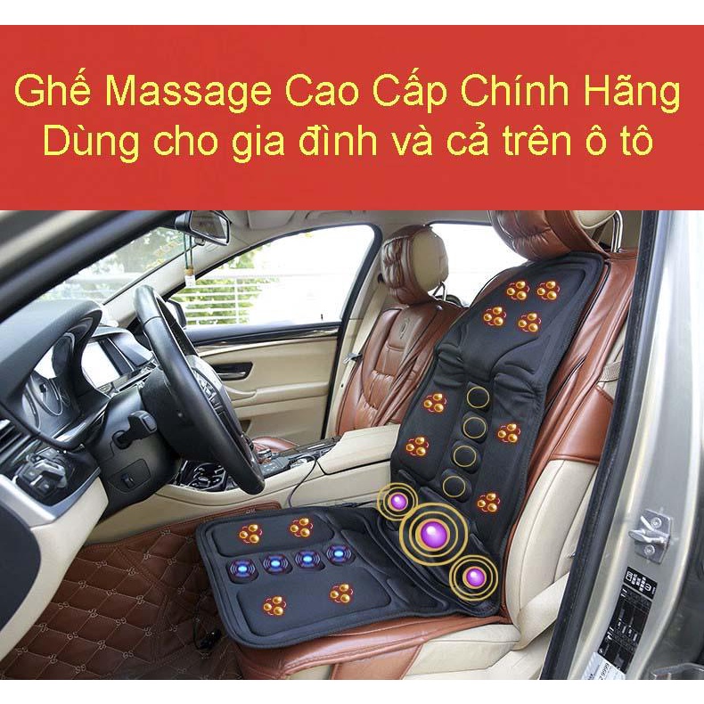 Nệm Massage Hồng Ngoại, Ghế Masage Toàn Thân cao cấp đa năng trên ô tô, bảo hành uy tín 1 đổi 1 toàn quốc