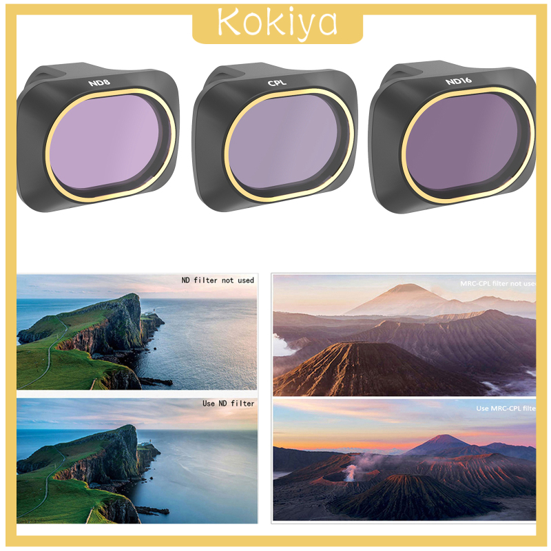 [KOKIYA]Replacement High Quality CPL ND8 Lens Filters Set for Mavic Mini Drone 6Pcs