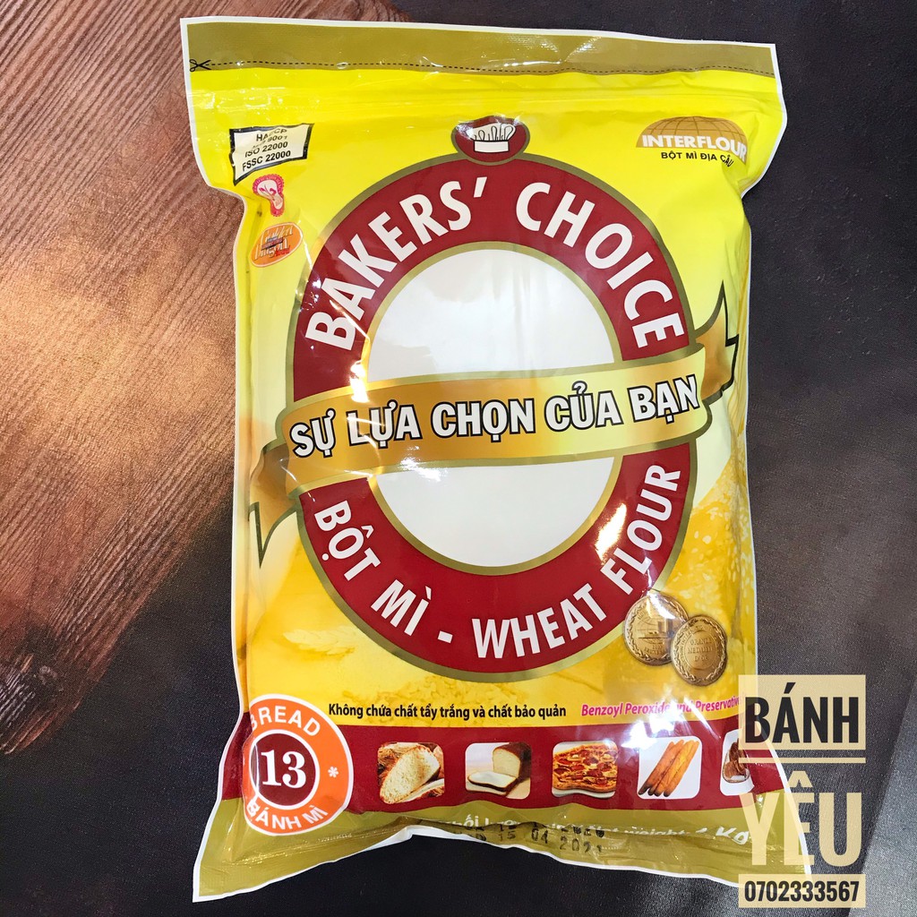 Bột Mì Số 13 Bakers Choice 1kg - NL03