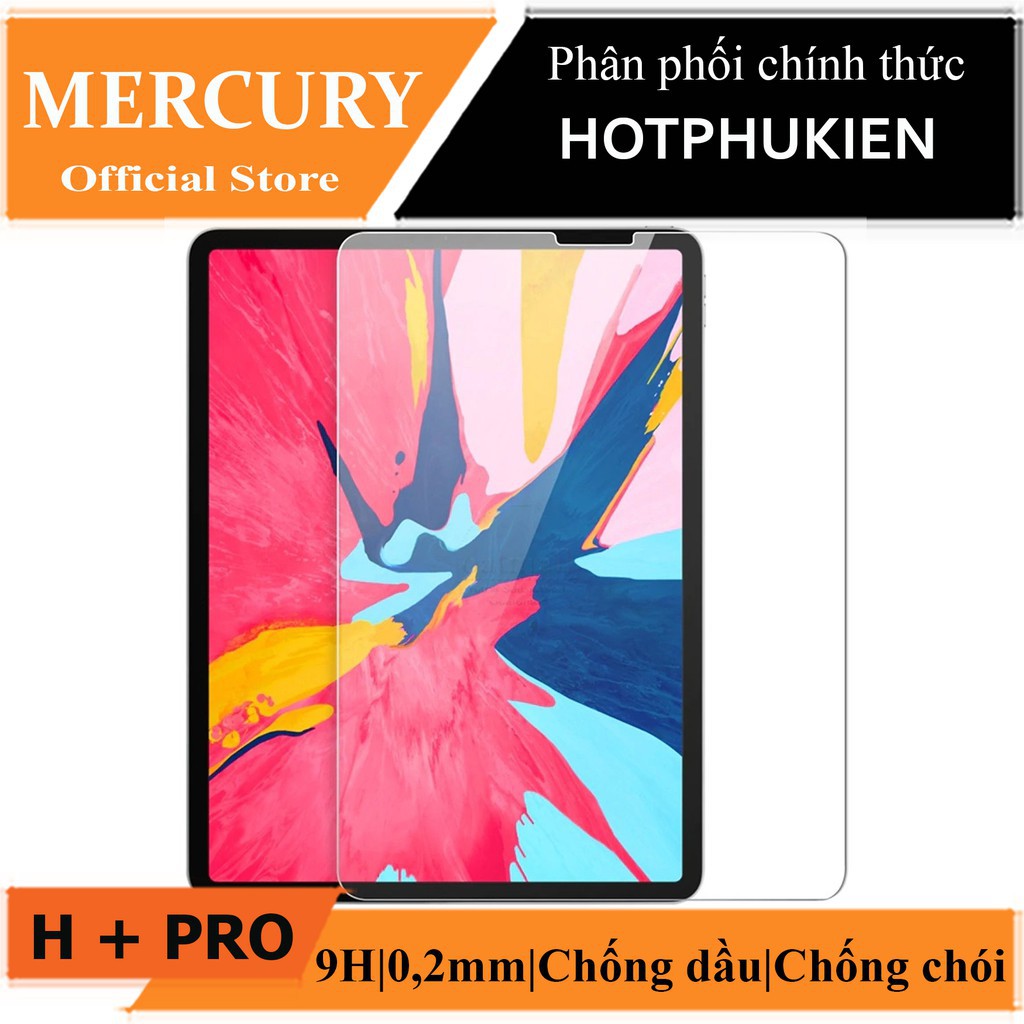 Miếng dán kính cường lực Mercury H+ Pro cho iPad Pro 12.9 inch 2018 (Chống dầu, chống chói)- Hàng chính hãng