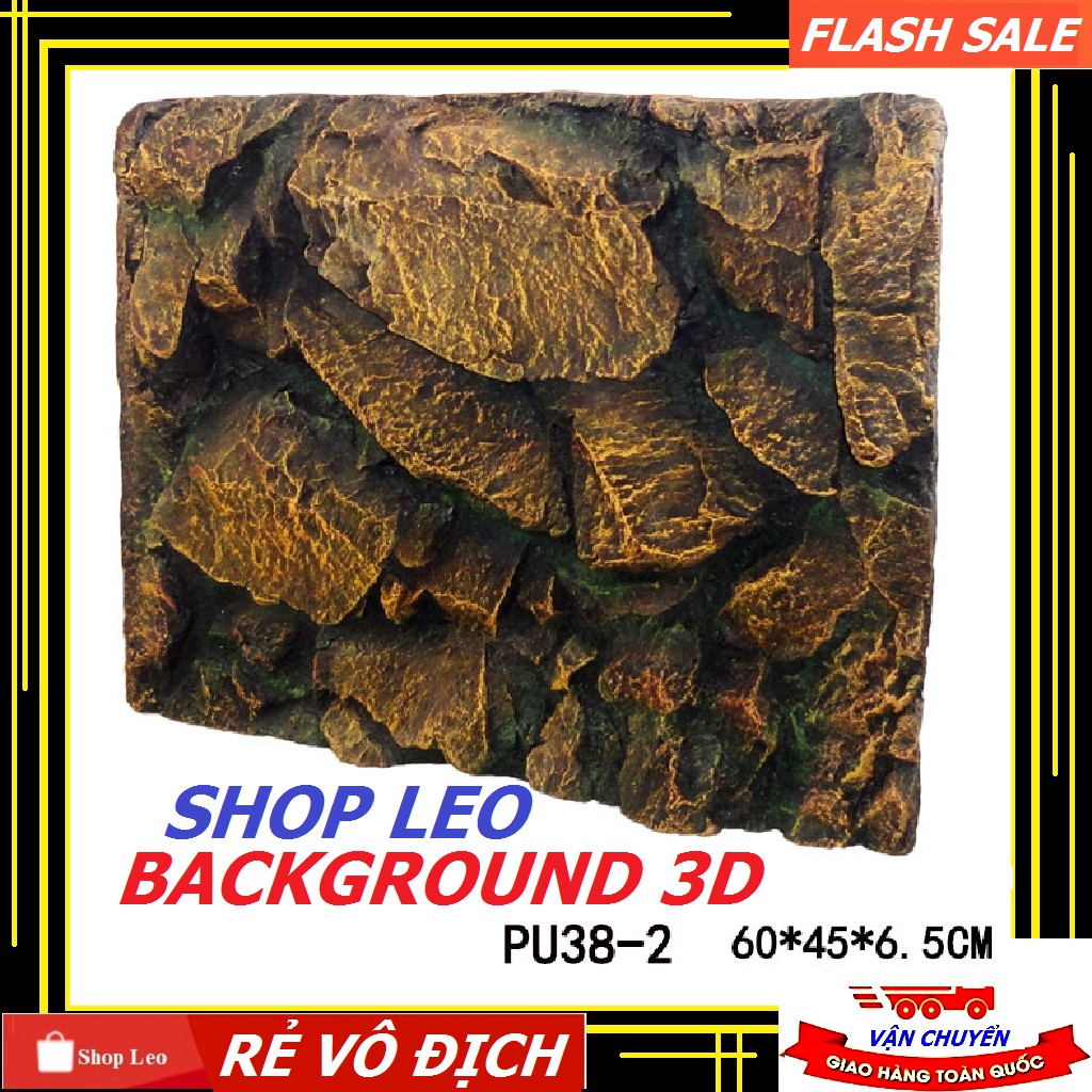 BACKGROUND 3D trang trí bể cá (PU38-2)- Phông nền 3D hồ cá