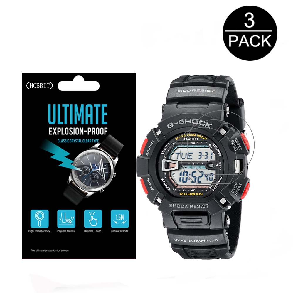 3 Bộ Phim Đồng Hồ Dành Cho Đồng Hồ Thể Thao g-Shock Nam Casio g-9000 g9000 g-9300 g9300 g-7900 gw-7900 GR8900 Bảo Vệ Màn Hình Trầy Xước