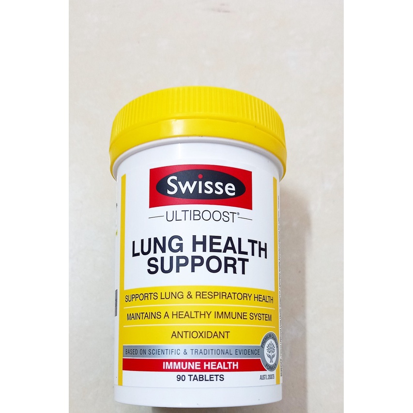 Viên uống thải độc phổi Lung Health support lọ 90 viên (Úc). Bổ phổi, hỗ trợ chức năng phổi (Swisse)
