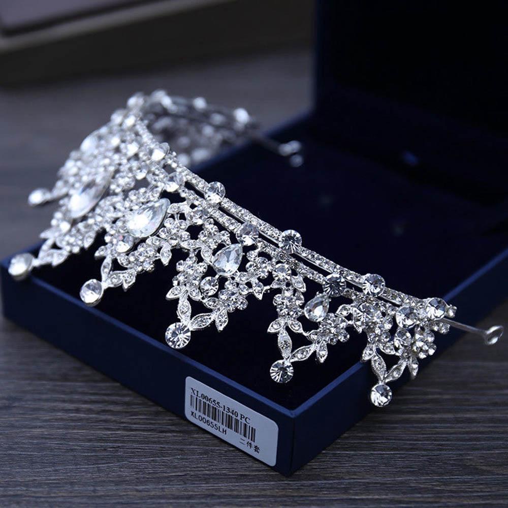 Vương Miện Công Chúa DANILO Đẹp Mắt Cho Nữ|Băng Đô Cài Tóc Đính Hạt Giả Ngọc Bích