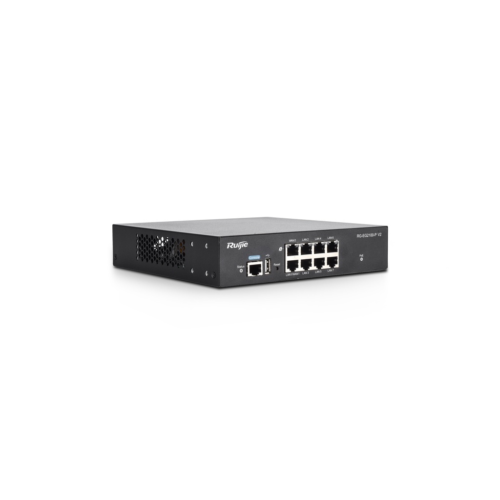 Thiết bị cân bằng tải thông minh 300 user, 8 Poe, 2 WAN Ruijie RG-EG2100-P V2 2100P